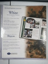 Creative Memories White Refill Scrapbook Pages 8 1/2 x 11 15 Sheets 30 Pages NEW