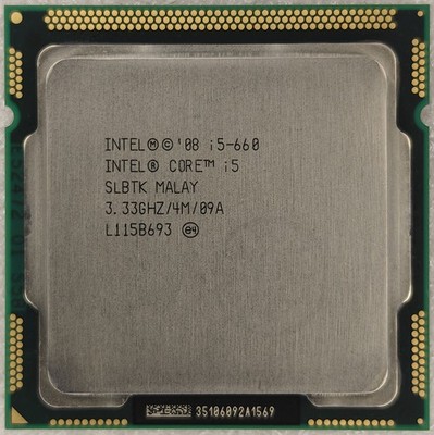 INTEL SLBTK Core i5-660 Dual Core 3.333GHz Socket 1156 Clarkdale Processor CPU