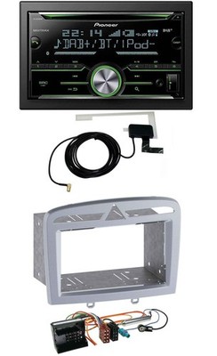 Pioneer CD USB MP3 Bluetooth 2DIN DAB Autoradio für Peugeot 308 09-13 warmsilber