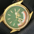 SEIKO 5 AUTOMATIC VINTAGE REFURBISHED 6309A JAPAN MENS GREEN WATCH a440806-1