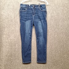 Curve Appeal Jeans Womens Size 12/31 30x26 Skinny Stretch Blue Denim