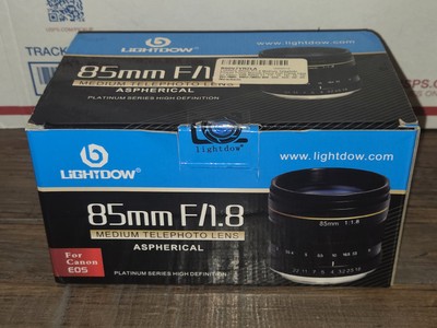 Lightdow 85mm F1.8 Medium Telephoto Portrait Lens for Canon EF Nikon F Sony E 