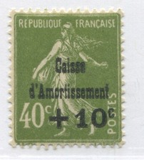 France 1929 Semi-Postal 40 + 10 centimes mint o.g. hinged