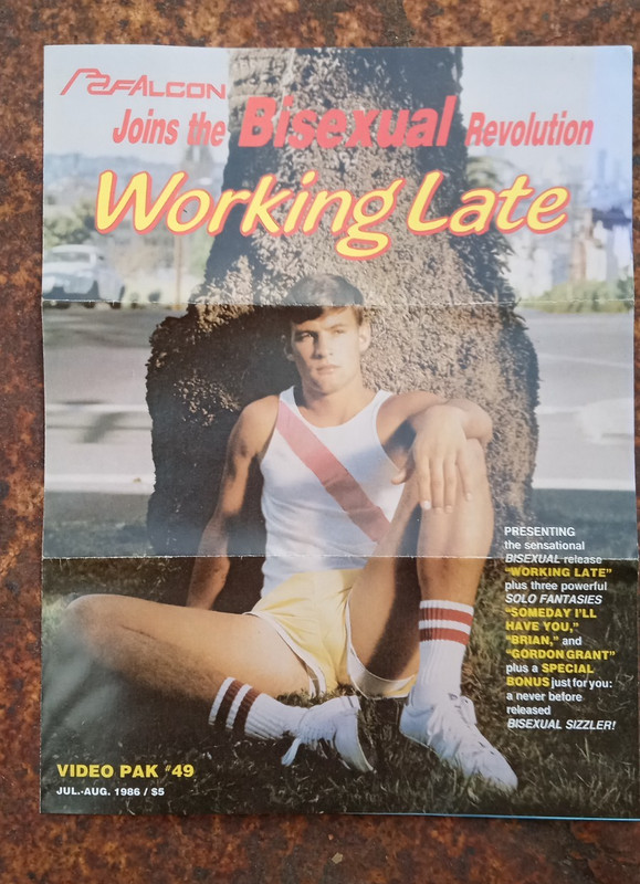 GAY INTEREST 1985 FALCON VIDEO PAK #49 AD SLICK