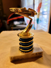 derby Race car  trophy Marble Base Made ITALY...