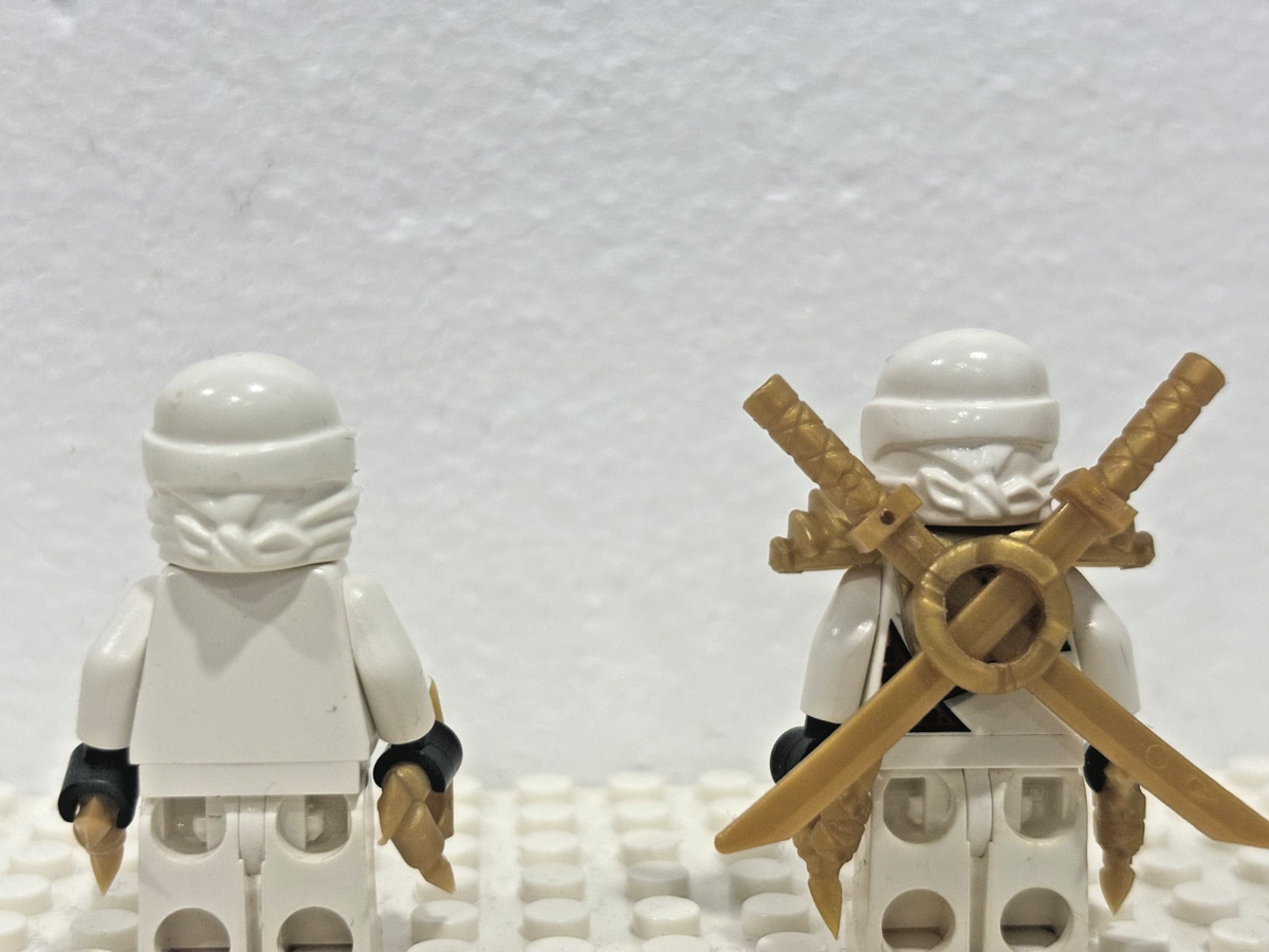 LEGO NINJAGO: Pilot season Minifigs (golden weapon ninjas) and ZX