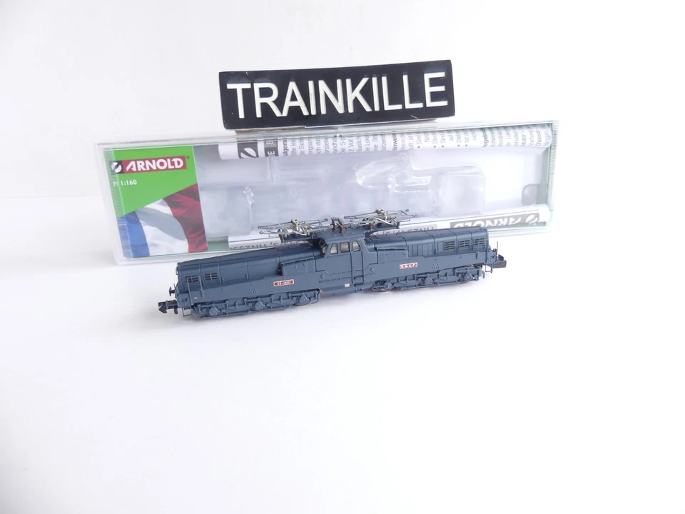 HN2549 / ARNOLD 1:160 / LOCOMOTIVE ELECTRIQUE CC 14111 BLEUE / 4 LAMPES  Ep III - Photo 2/4
