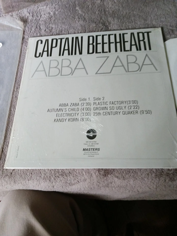 CAPTAIN BEEFHEART ABBA ZABA Vinyl ROCK LP IMPORT HOLLAND - Image 4 of 4