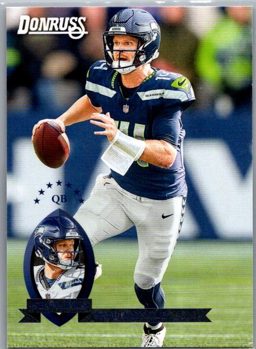 Sam Darnold #25 (Football Cards 2025 Panini Donruss Retro 1995) — is it worth grading?
