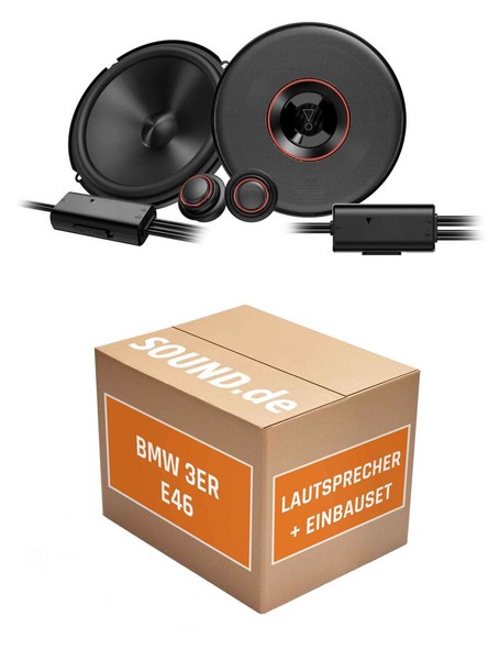 Lautsprecher Boxen Einbaupaket Vorne JBL Club3 64C Passend FüR BMW 3Er E46 + Lim-image