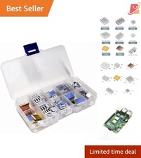 100 PCS Cooling Heatsink Kit Aluminum Copper for Raspberry Pi and Electronics