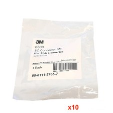 Lot of 10 New 3M 8300 SC Connector SM Hot Mel...