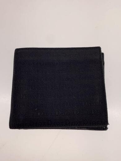 Christian Dior Two Fold Black Monogram Wallet for Women MC 0023