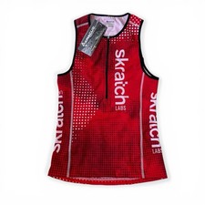 NEW Panache x Skratch Labs Tri Top Size Medium Red Sleeveless