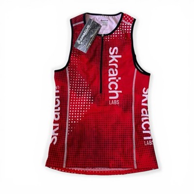 NEW Panache x Skratch Labs Tri Top Size Medium Red Sleeveless