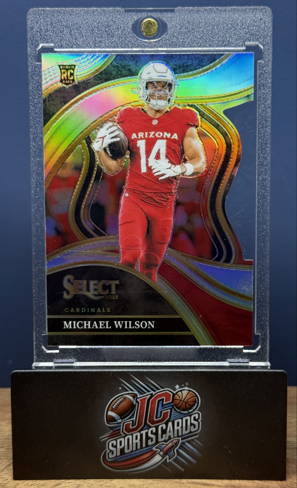 2023 Panini Select Club Level Michael Wilson #234 Silver Prizm Die-Cut (RC)