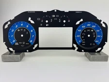 US Speedo Blue Chevrolet Camaro Gauge Face for Clusters 2016-2023 (160 MPH)