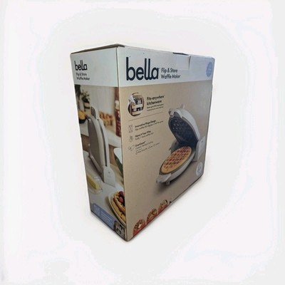 Bella Flip Store Waffle Maker Compact Space Saving 7 Inch Belgian Waffles