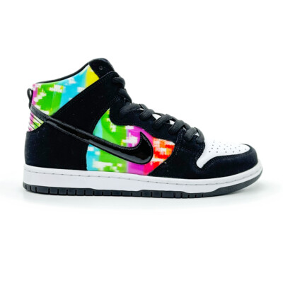 CZ2253-100 Nike SB Dunk High TV Signal Test Pattern (Men's CZ2253-100 Nike SB Dunk High TV Signal Test Pattern (Men's