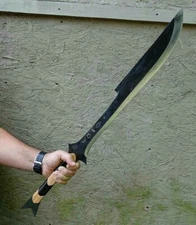 BEUTIFULL 28" HIGH CARBON STEEL HUNTING SWORD WITH SHEATH