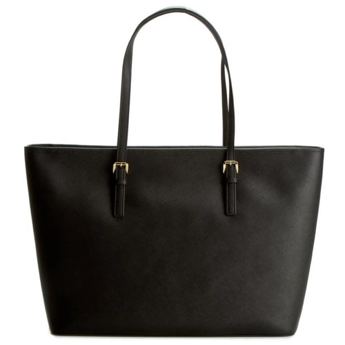 BOLSO DE MANO MICHAEL KORS JET SET SAFFIANO CUERO NEGRO - Imagen 3 de 10