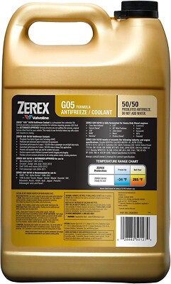 Zerex G05 Phosphate Free 50/50 Prediluted Ready-to-Use Antifreeze