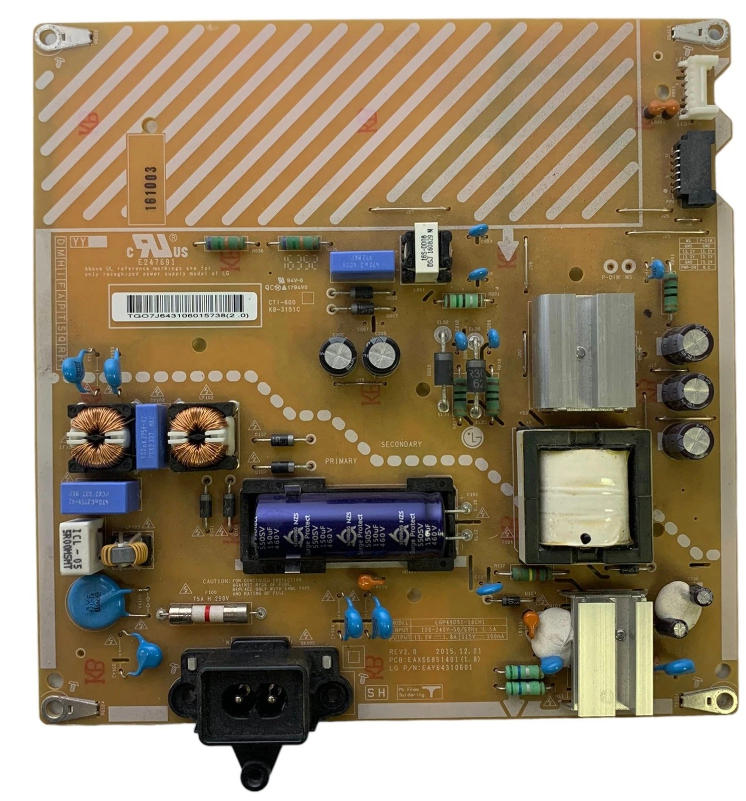 LG EAY64310601 Power Supply - Thumbnail 2