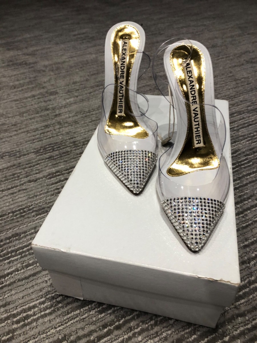 Alexandre Vauthier At Ghost Embellished PVC Pumps NWT