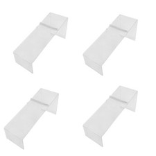 4 Pc 8x3x4 Clear Acrylic Lucite Single Shoe Display Fixture Stand Retail Heels