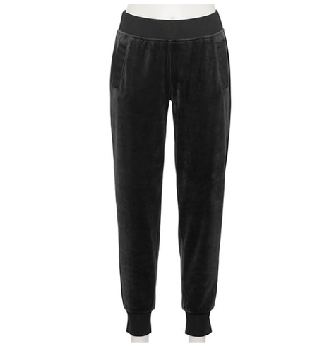 TEK GEAR VELOUR PANTS - Mineral Black 