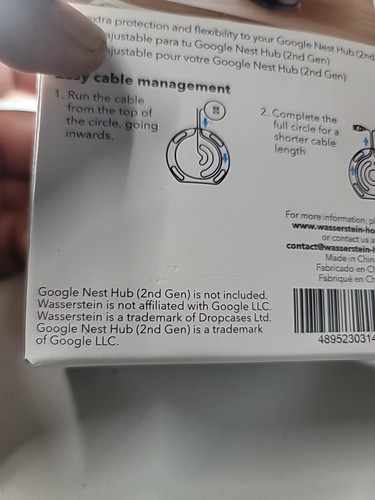 Adjustable Stand for Google Nest Hub (2nd Gen) - Made for Google (Charcoal) - Picture 7 of 8