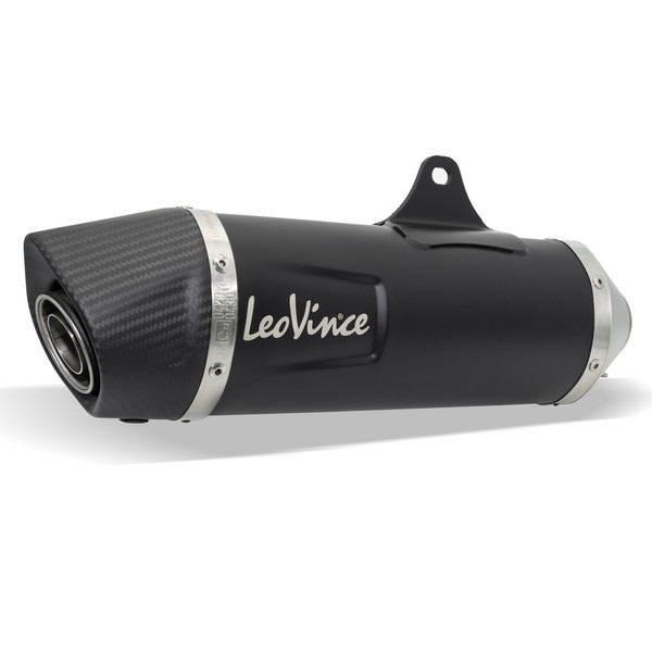 EndschalldäMpfer LeoVince Auspuffanlage S0430 / S10394 Edelstahl Schwarz Ø 50Mm-image
