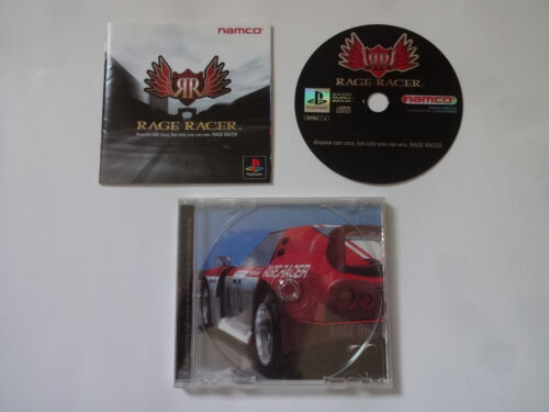 RAGE RACER Sony PlayStation1 PS1 NAMCO SCPS00600 1996 w/Manual NTSC-J From Japan