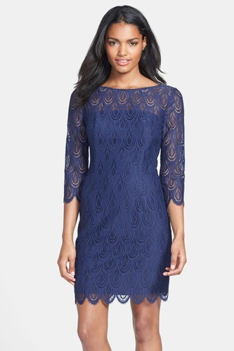LILLY PULITZER DRESS HERA LACE SHEATH 3 