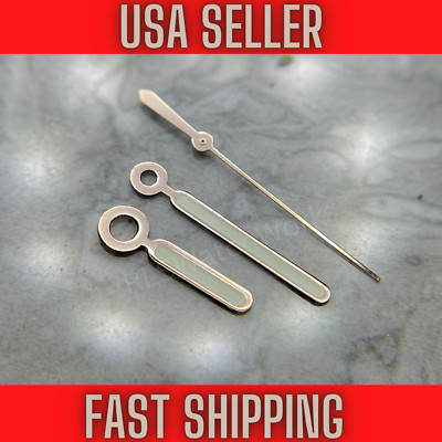 Rose Gold ''ROYAL OAK'' Hands for Seiko NH35,NH36,7s26,7s36 SKX007 MOD. Green Lume