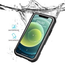For iPhone 12 Pro Max Waterproof Case, IP68 Certified Built In Screen Protector