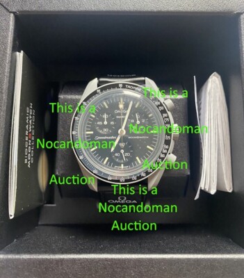 NEW OMEGA SWATCH SPEEDMASTER MOONSHINE GOLD LOLLIPOP MISSION MOON WATCH FRESHP