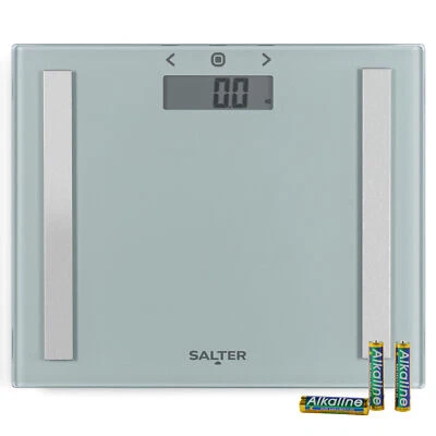 Salter Digital Scale Body Analyser Bathroom Weight BMI Body Fat & Water Compact