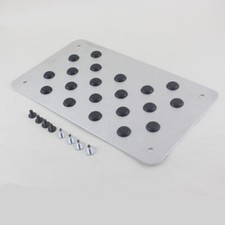 Brake Pedal Pad Foot Heel Scuff Plate Car Floor Mat Non-slip Carpet Patch Silver Brake Pedal Pad Foot Heel Scuff Plate Car Floor Mat Non-slip Carpet Patch Silver