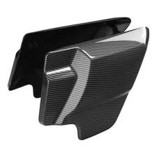 Carbon Fiber Vivid Black Side Cover Panels Fit For Harley Touring 2009-2023