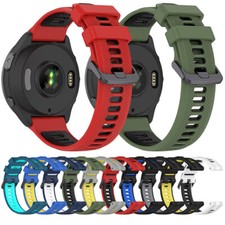 Two-color Silicone Watch Strap Watch Accessories Parts for Garmin Forerunner 965