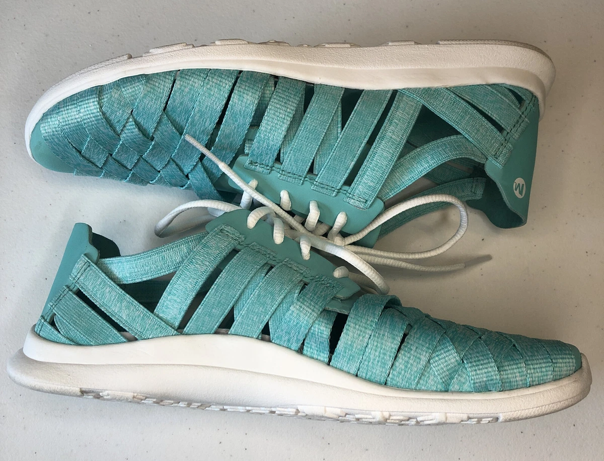 Merrell Atlantis Womens Flora Kye Aqua Leather Strappy Woven