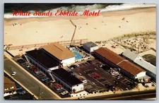White Sands Ebbtide Motel Aerial View Point Pleasant Beach NJ Postcard L27