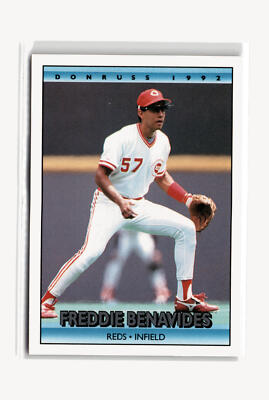 Freddie Benavides Baseball #573b 1992 Donruss Cincinnati Reds