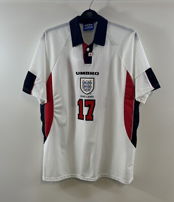 Umbro soccerTシャツ　England England Match Issue Scholes 17 Home Football Shirt 1997/99 (XL