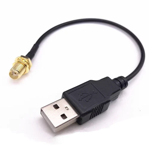 Adaptador conector cable coaxial de datos de computadora RG174 SMA macho hembra a USB NUEVO - Imagen 4 de 6