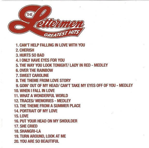 Greatest Hits by The Lettermen (CD, 2019) 23 Songs! Pike Family/Sherman Records. - Image 2 of 3