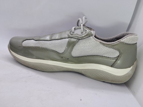 Prada America’s Cup PR3163 Sneakers Shoes gray Patent Leather Size 38 / 7.5-8 - Picture 4 of 14
