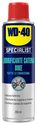 WD-40 SPECIALIST BIKE LUBRIFICANTE CATENA BICI SPRAY 250ML UMIDO ASCIUTTO