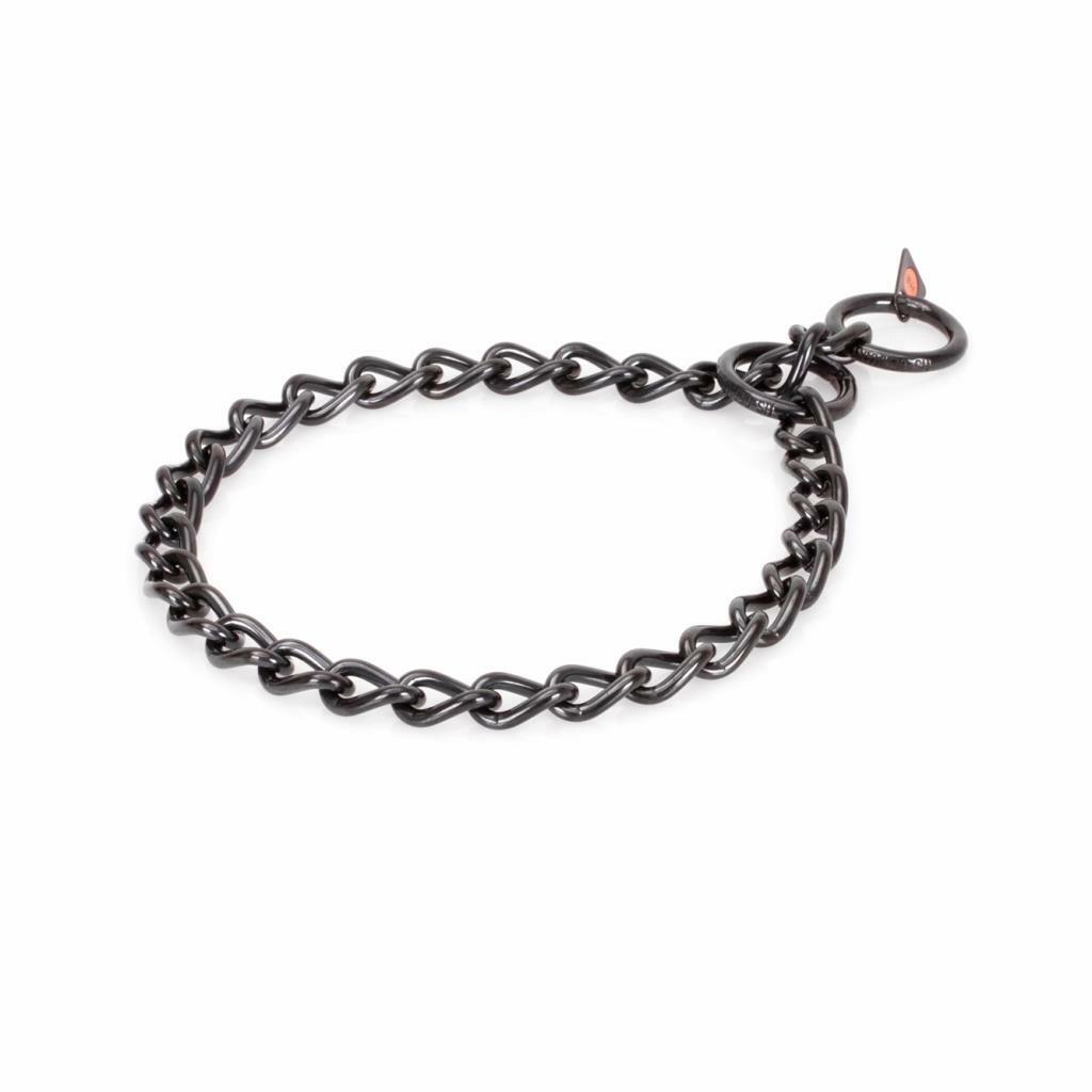 Herm Sprenger Collar Black Stainless Steel Anti Pull Large Dog Choke